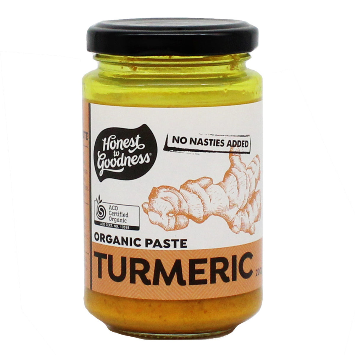 Honest to Goodness Organic Turmeric Paste 200g Rita's Farm Produce