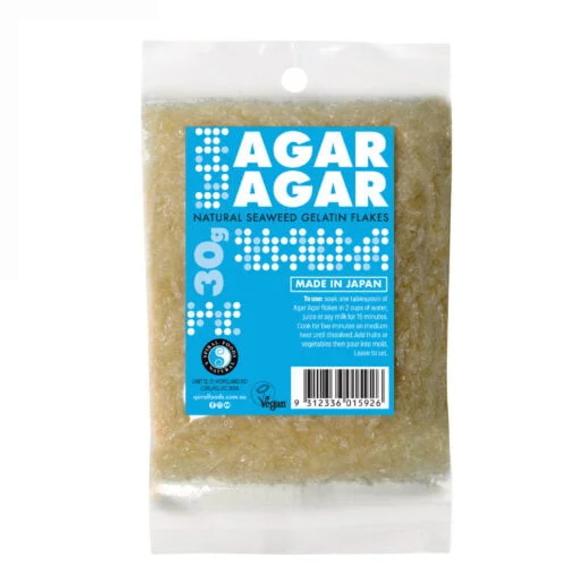 Agar Agar Natural Seaweed Gelatin Flakes Rita's Farm Produce