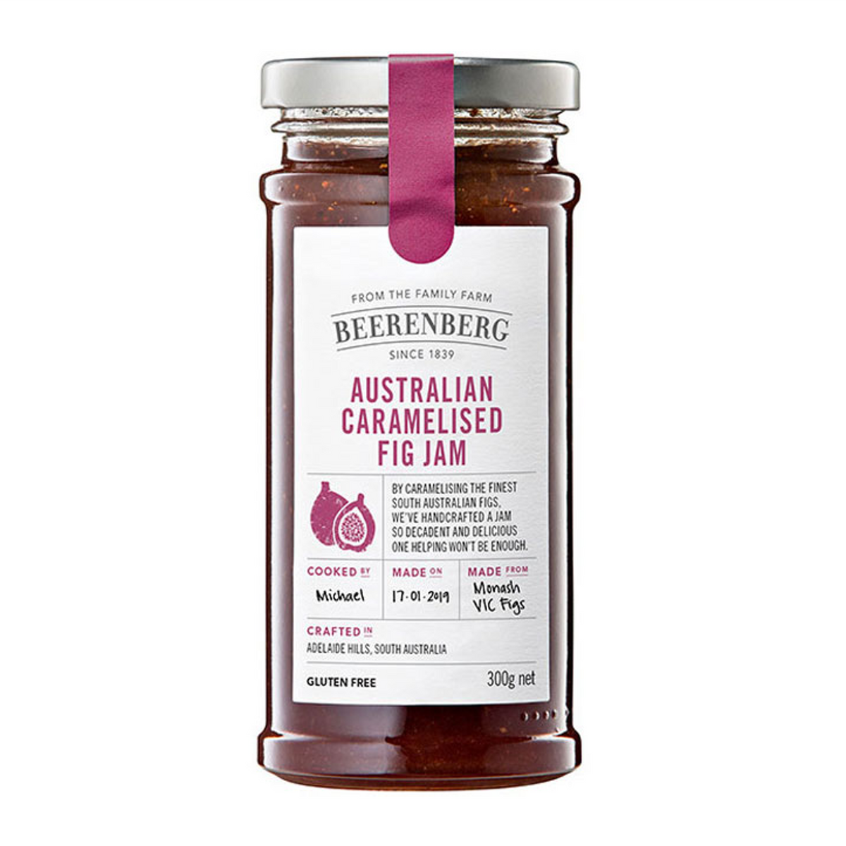 Beerenberg Caramelised Fig Jam 300g Rita's Farm Produce