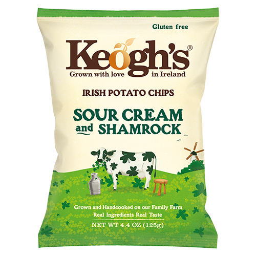 Keogh's Irish Potato Chips - Sour Cream and Shamrock 125g – Rita's Farm ...