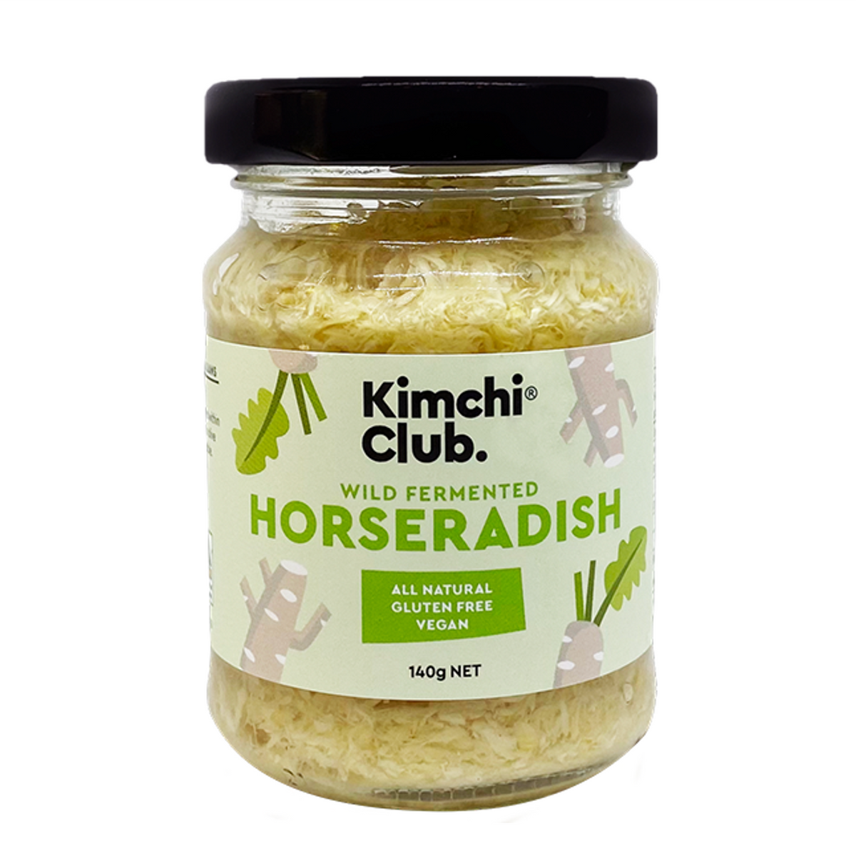 Kimchi Club Organic Fermented Horseradish 140g Rita's Farm Produce