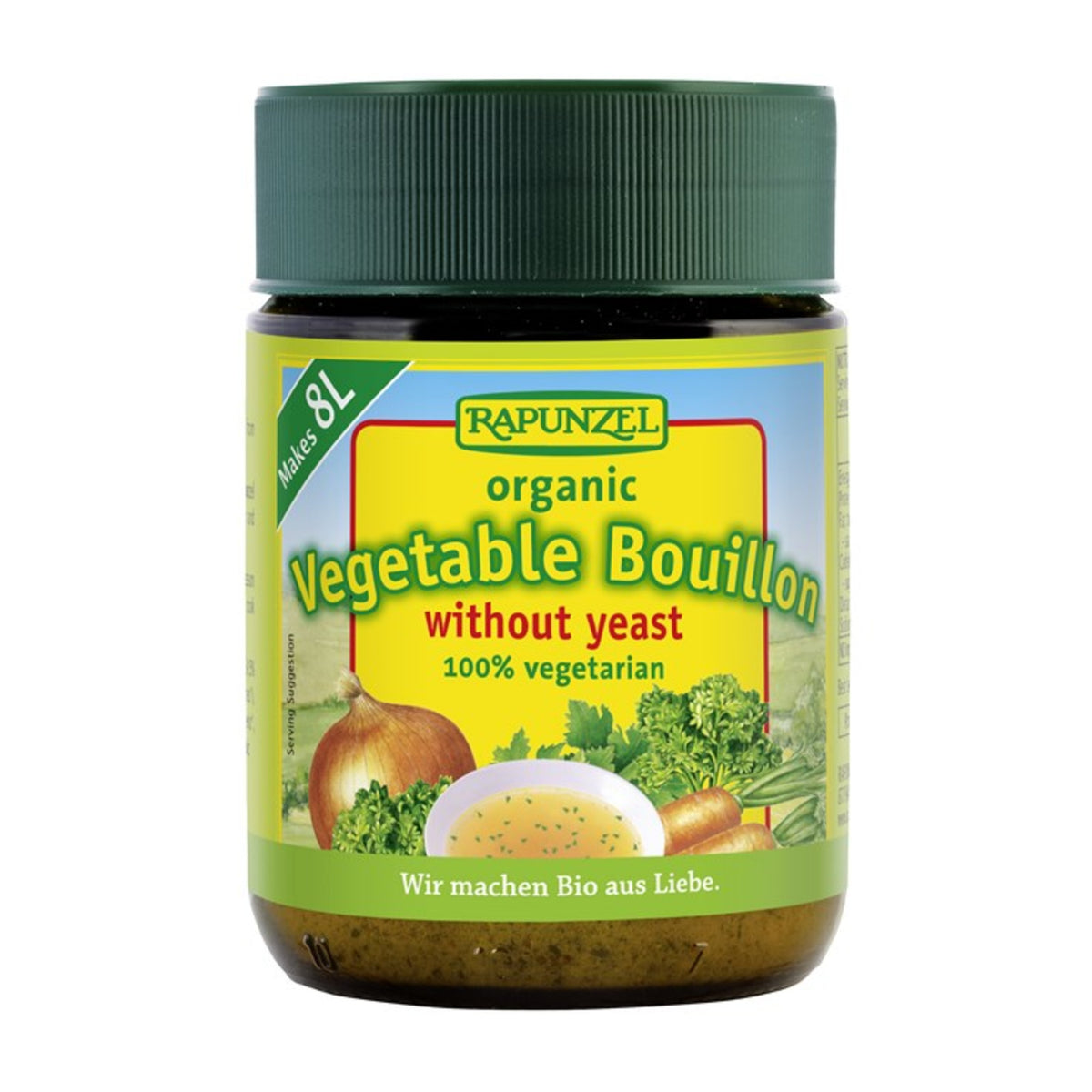Rapunzel Organic Vegetable Bouillon Broth Powder, YeastFree 160g